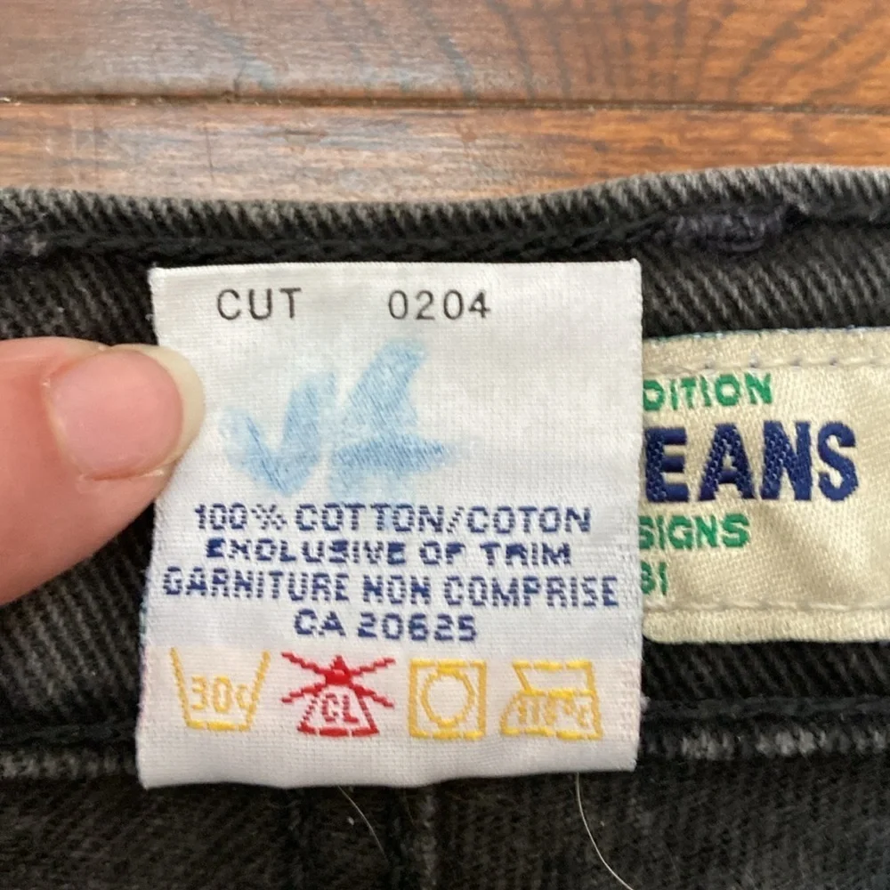 Vintage Guess Jeans Made in Canada Black Denim Men’s 90s Straight Leg 36x29 - Picture 7 of 13